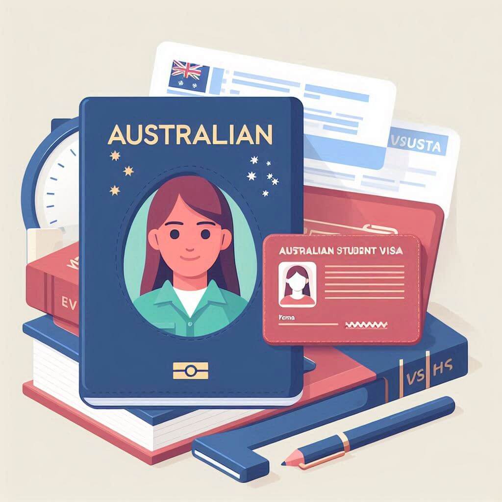 Tấm visa du học Úc cho sinh viên quốc tế